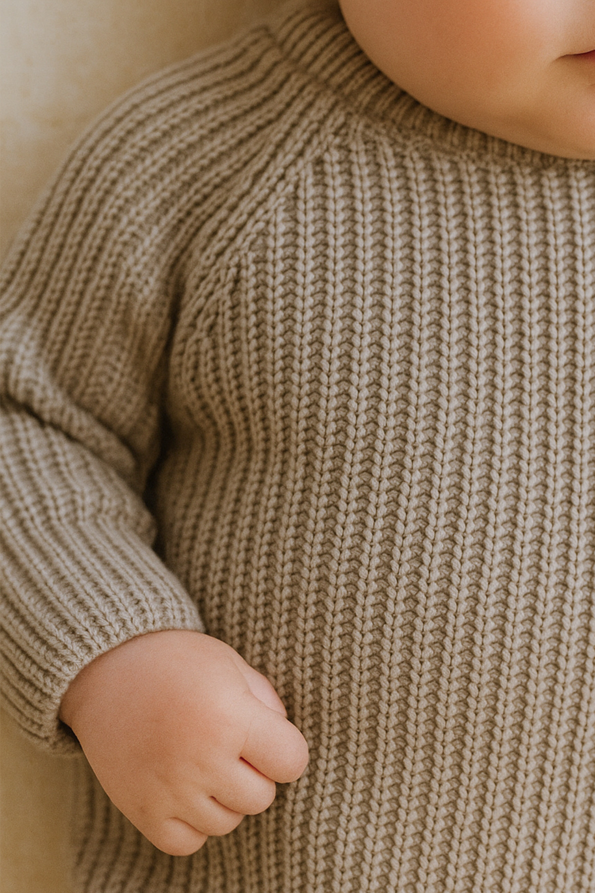 Babily Bebek Örgü Triko Body Zıbın Uzun Kollu Düğmeli Unisex Knitbody fotoğrafı 6 (önizleme)