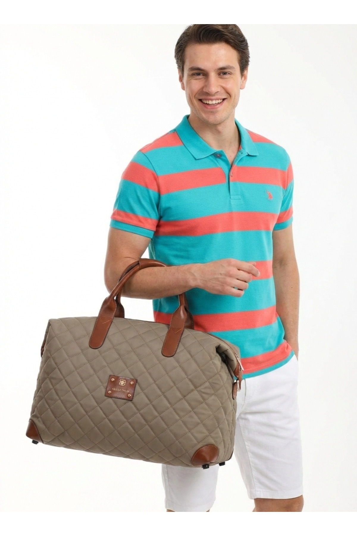 Quilted Mink Easy to Clean Hand and Shoulder Strap Beach, Picnic, Travel, Sports Bag