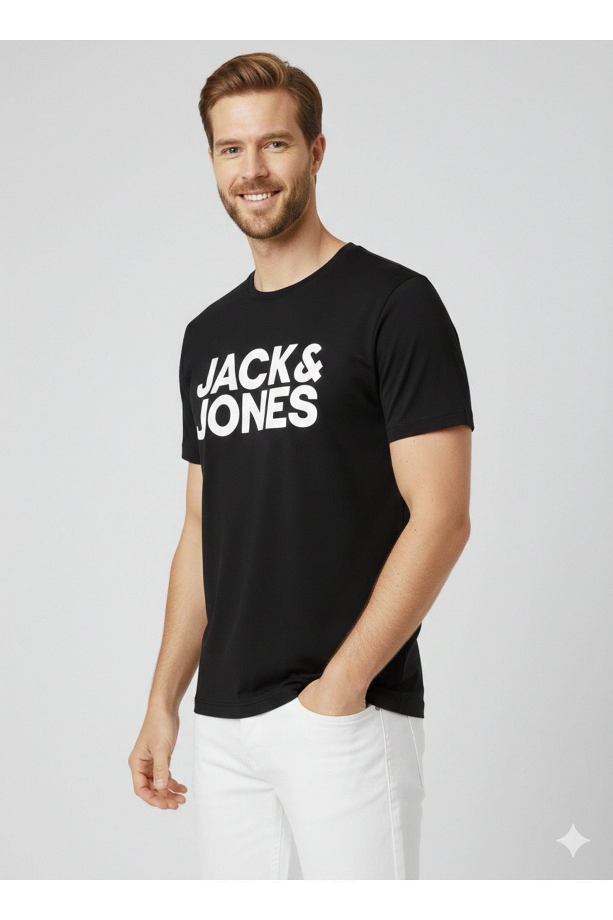 تیشرت مردانه طرح دار آستین کوتاه | جک اند جونز Jack & Jones 12151955 - تصویر 4