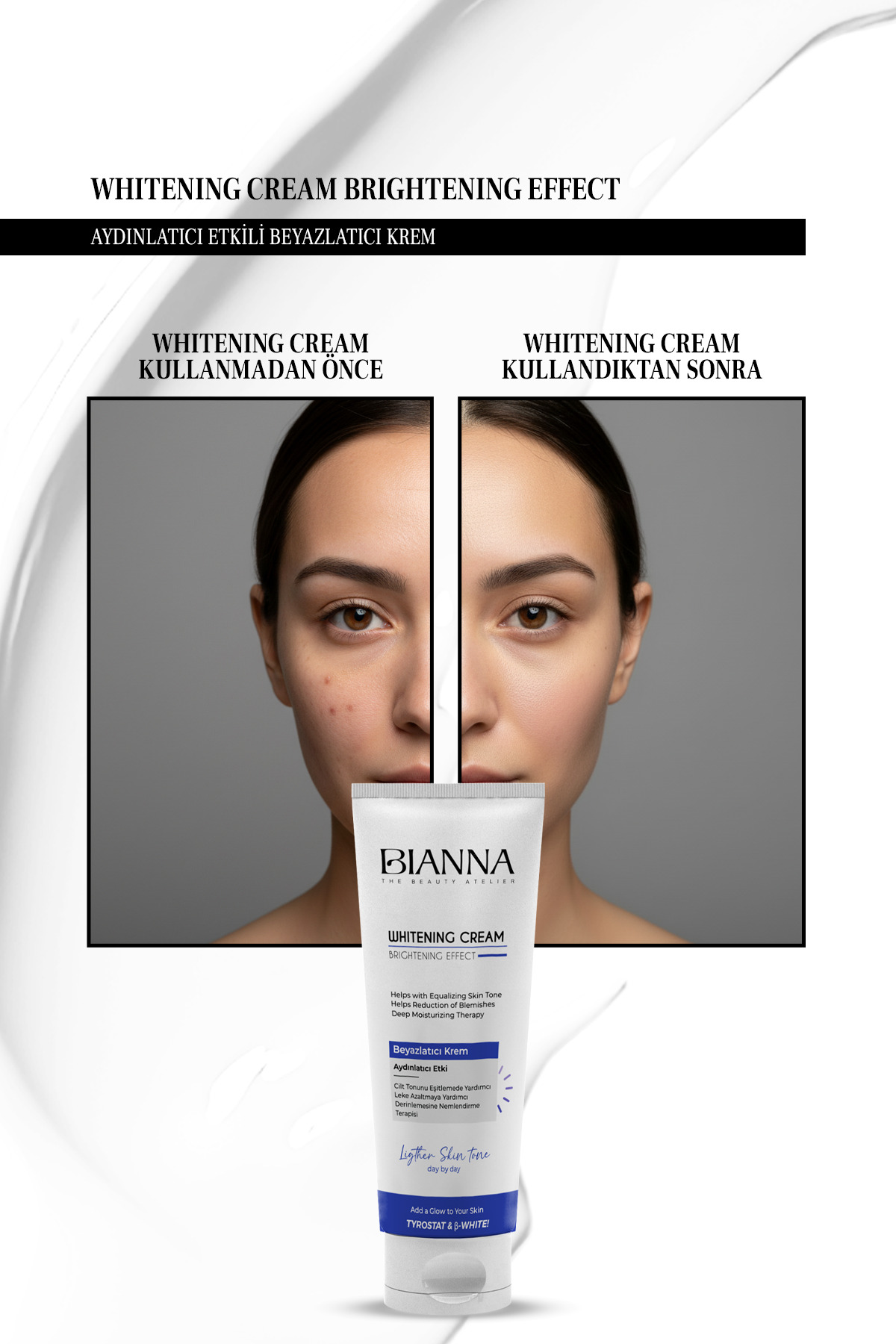 Beyazlatıcı Whitening Krem - Aydınlatıcı ve Cilt Tonu Eşitleyici 100 ML — BBWK1000 — تصویر 3 از 4