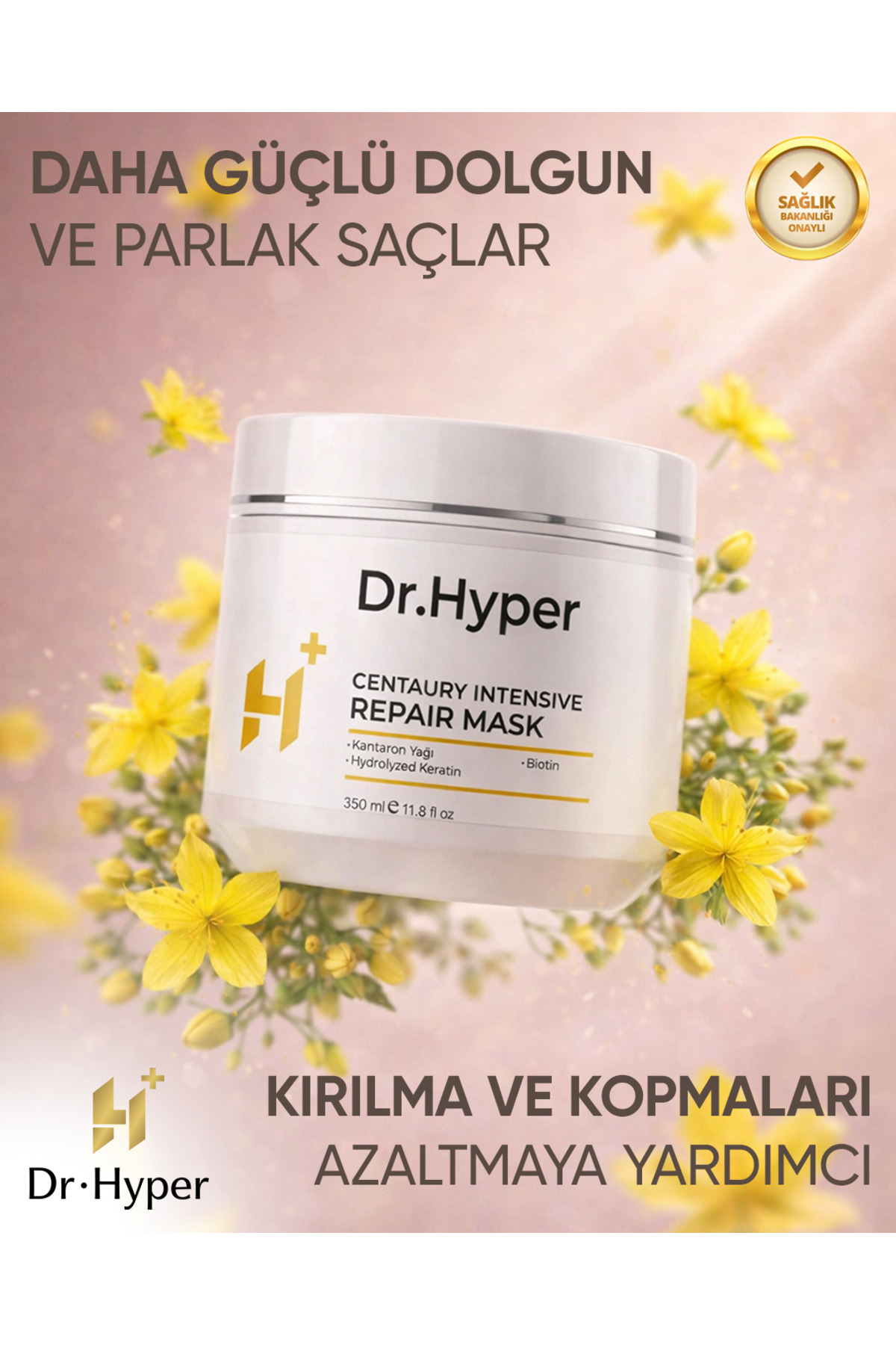 Kantaronlu Yoğun Bakım Saç Maskesi Onarıcı Keratin & Biotin Etkili 350 ml — 002 — تصویر 2 از 4