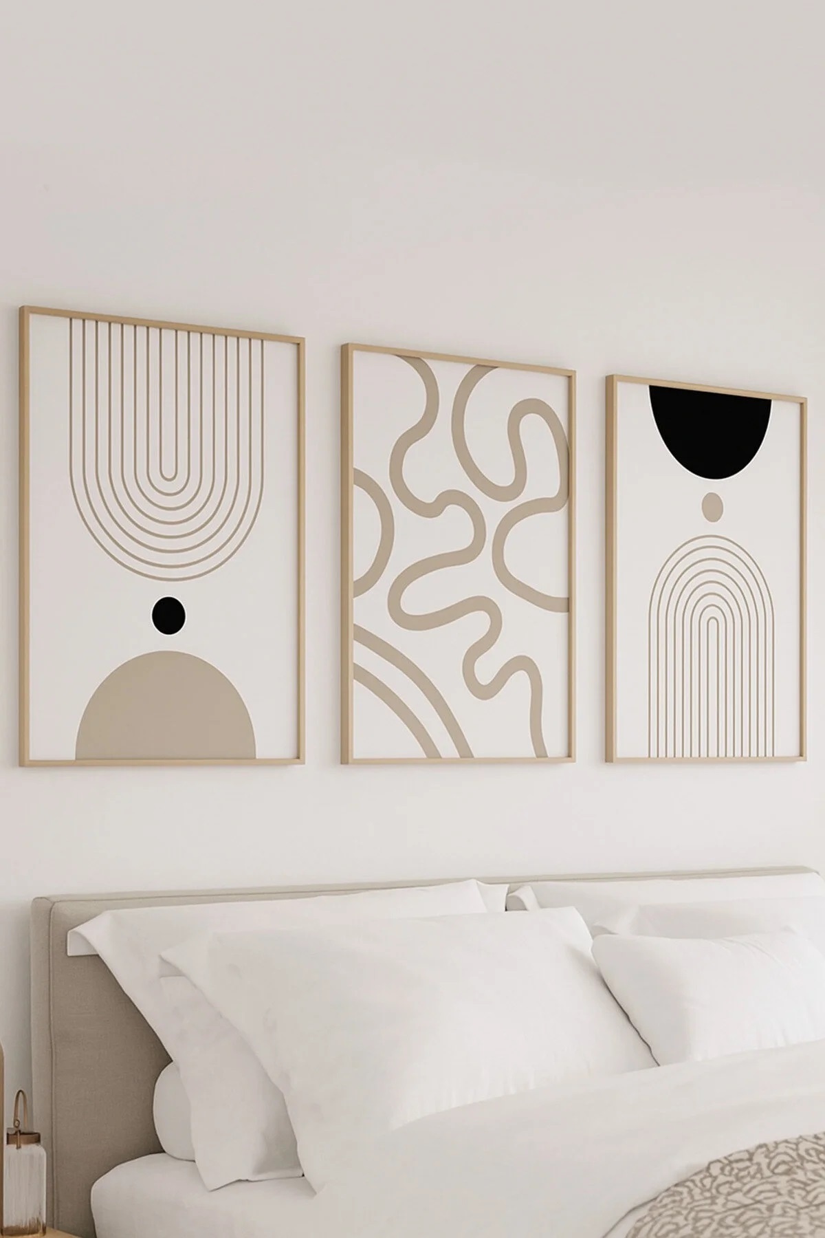 VOBASTORE 3 PARÇA ÇERÇEVE GÖRÜNÜMLÜ DEKORATİF MODERN MDF TABLO SETİ