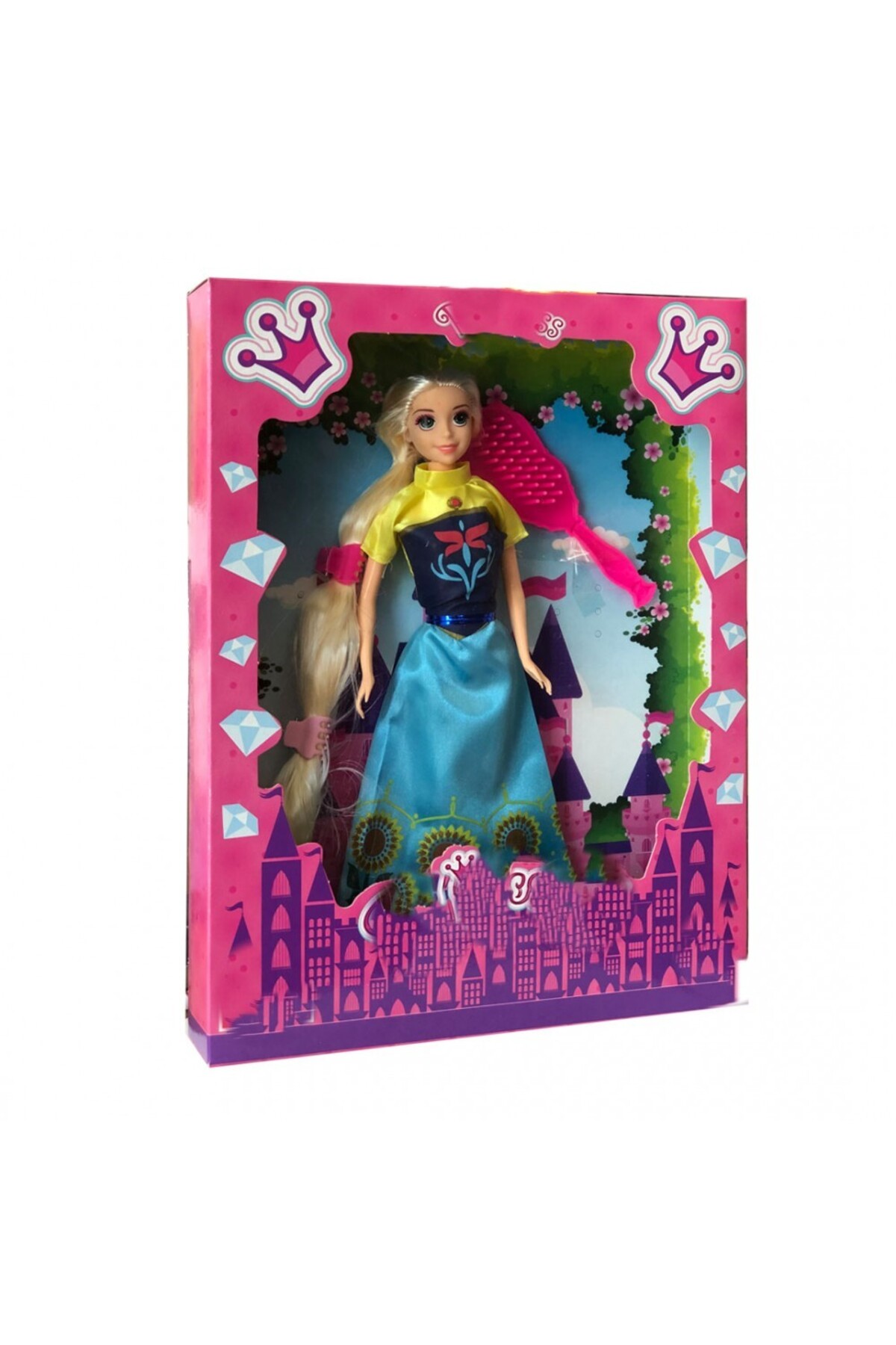 Genel Markalar Princess Prenses Rapunzel Saçlı Oyuncak Bebek