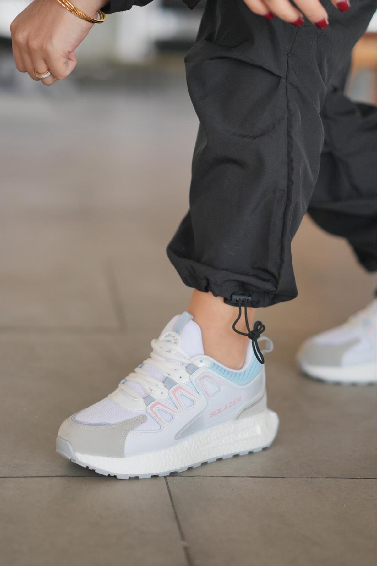 SOLAZER Сині жіночі кросівки - повсякденне спортивне взуття 029