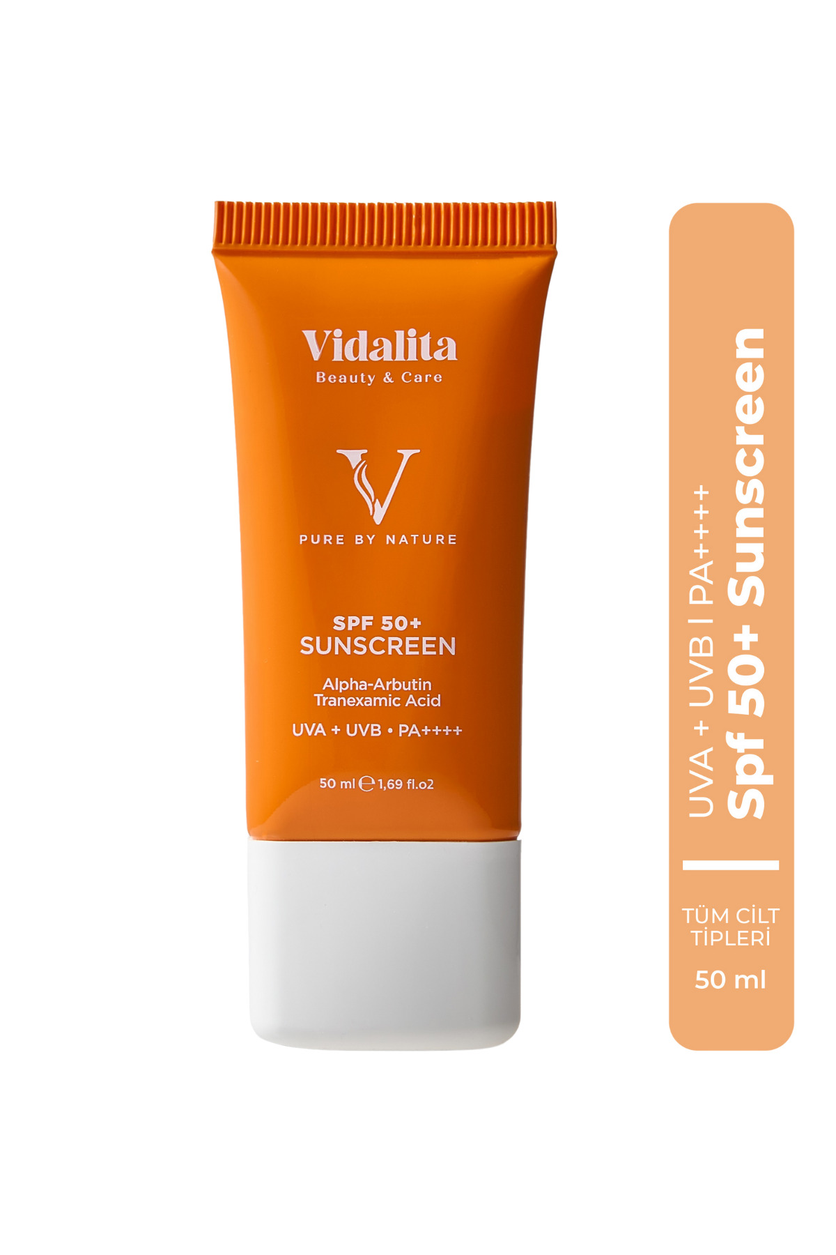 Vidalita Beauty & Care Leke Karşıtı Güneş Kremi SPF 50+ - Alpha Arbutin & Tranexamic Acid Aydınlatıcı Yüksek Güneş Koruyucu 50 ml — SPF50-50