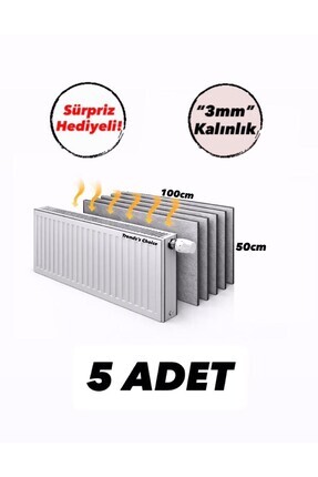 trends's choice 5 Adet Petek Arkası Isı Yalıtım Levhası Alüminyum Folyo 5 Rad...