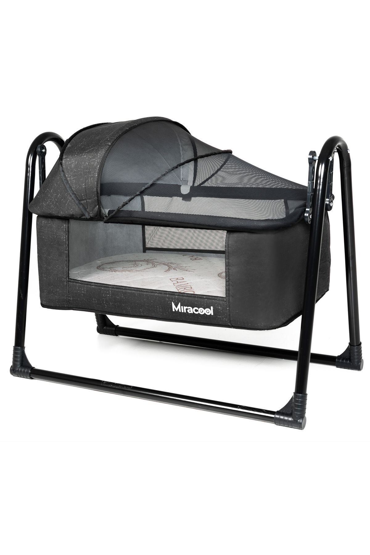 miracool Loft Beşik Siyah Bambo Yatak Hediye fotoğrafı 3 (önizleme)