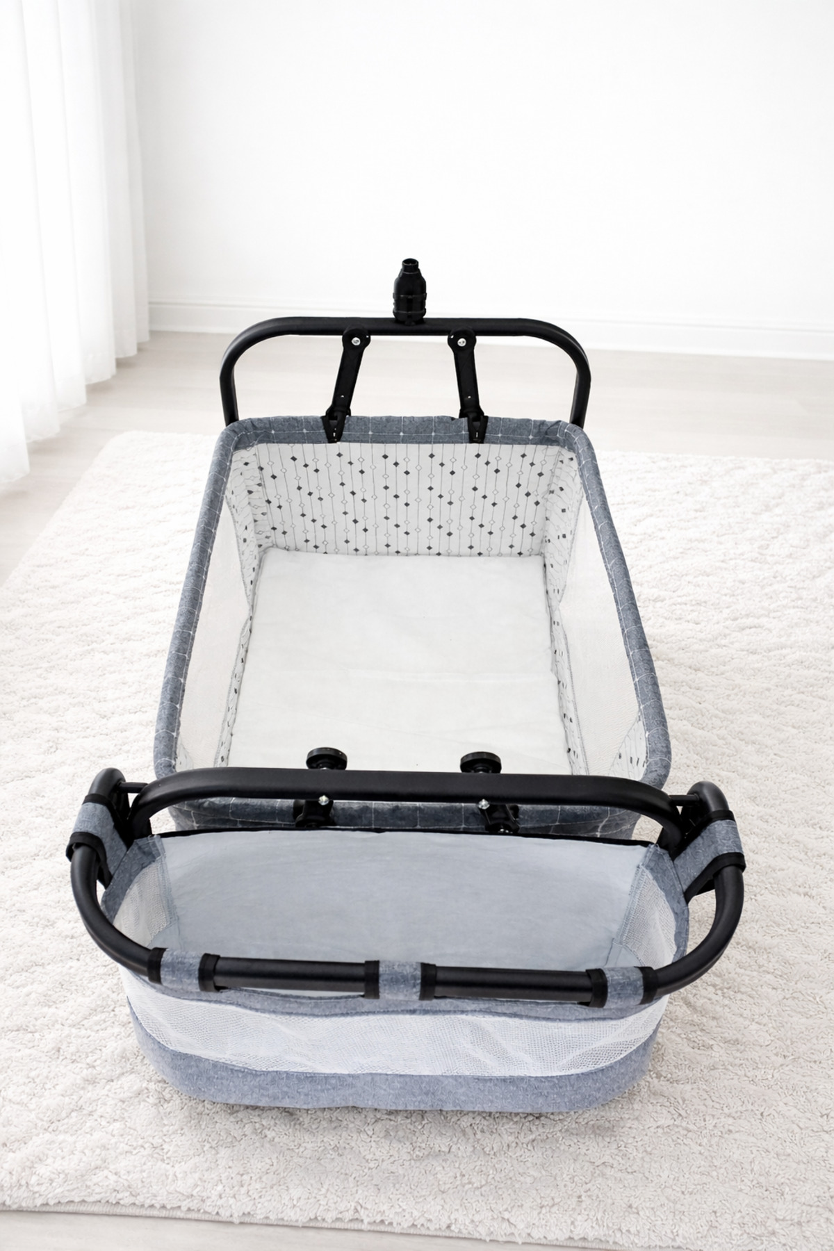 Bebelovv Anne Yanı Sallanabilir Bebek Beşiği Portatif Hamak Sepet Beşik Safir fotoğrafı 2 (önizleme)