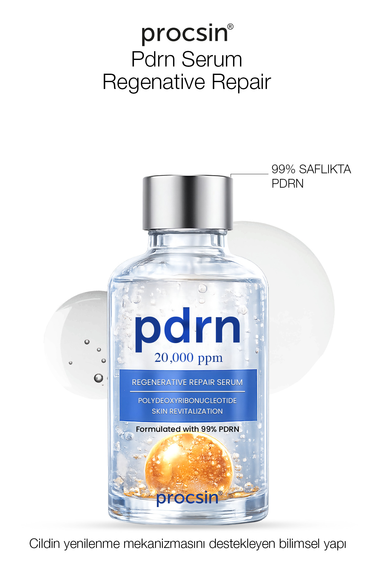 PROCSIN PDRN İçeren Cildi Gençleştirmeye Yardımcı Çift Fazlı Esans Serum PDRN...