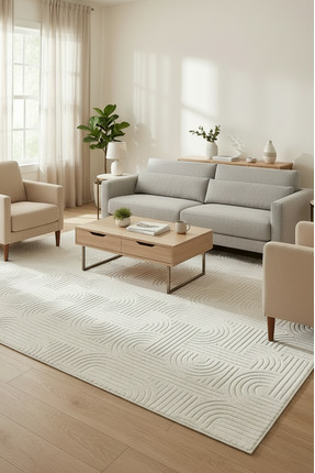 tropikal home Bambu Dokulu Modern Desenli Kaymaz Taban Lüx Dört Mevsim Yıkana...