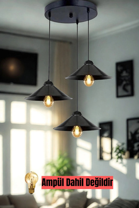 ED PET DİZAYN ED Japon Başlık Modern Üçlü Avize