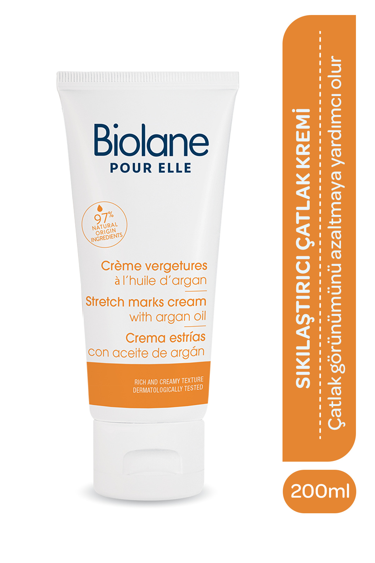 Biolane Çatlak Önleyici %97 Doğal içerikli Sıkılaştırıcı Leke Karşıtı Elastikiyet Artırıcı Krem (200ml) — 3286010027542