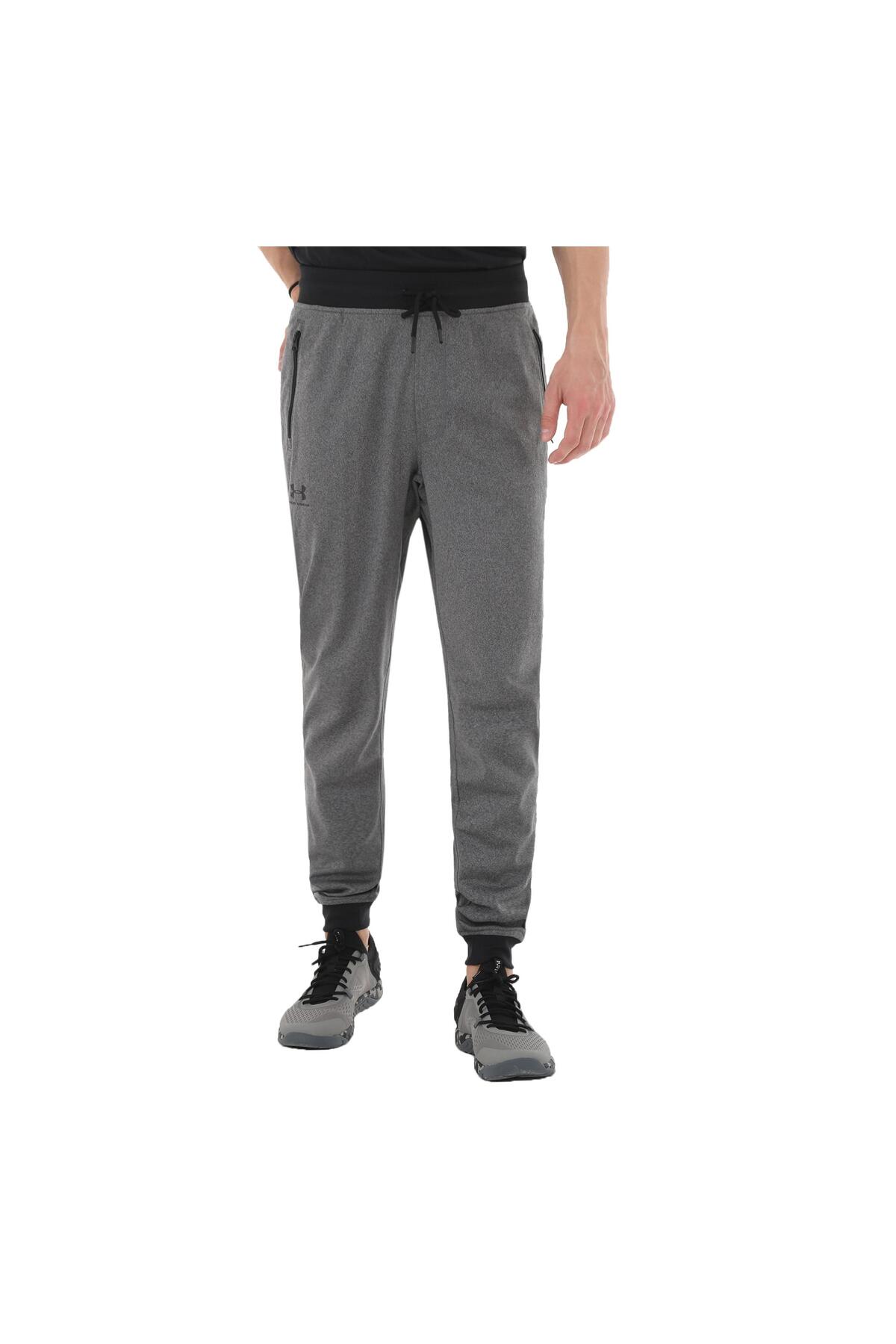 آندر آرمور شلوار ورزشی مردانه تریکو مدل Jogger خاکستری A1290261-090