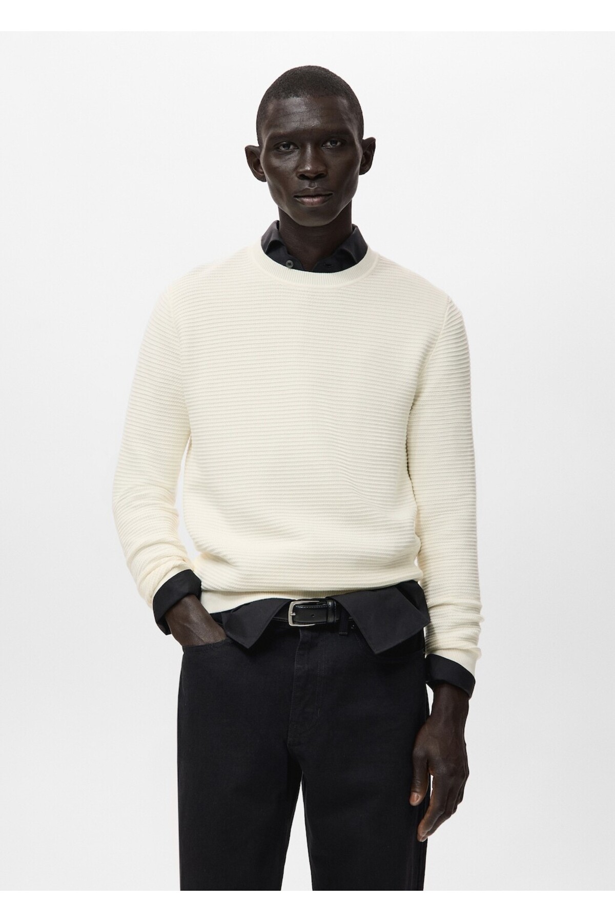 مانگو ژاکت بافتنی ۱۰۰٪ پنبه‌ای