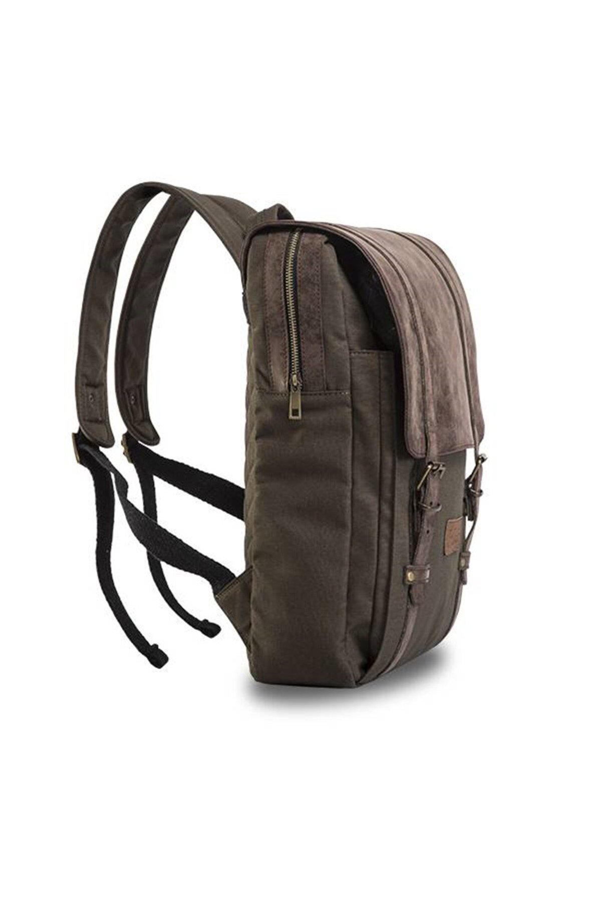 Fudela NYP Haki Unisex 15.6 İnç Laptop Bölmeli Casual Günlük Sırt Çantası görsel 2