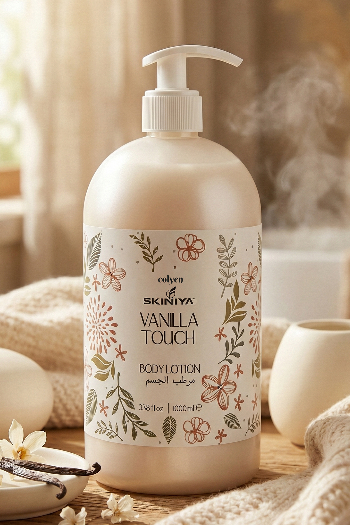 Skiniya Vanilla Touch 1 Litre Vücut Losyonu Yumuşatıcı ve Rahatlatıcı Bakım — 3102017 — تصویر 3 از 3