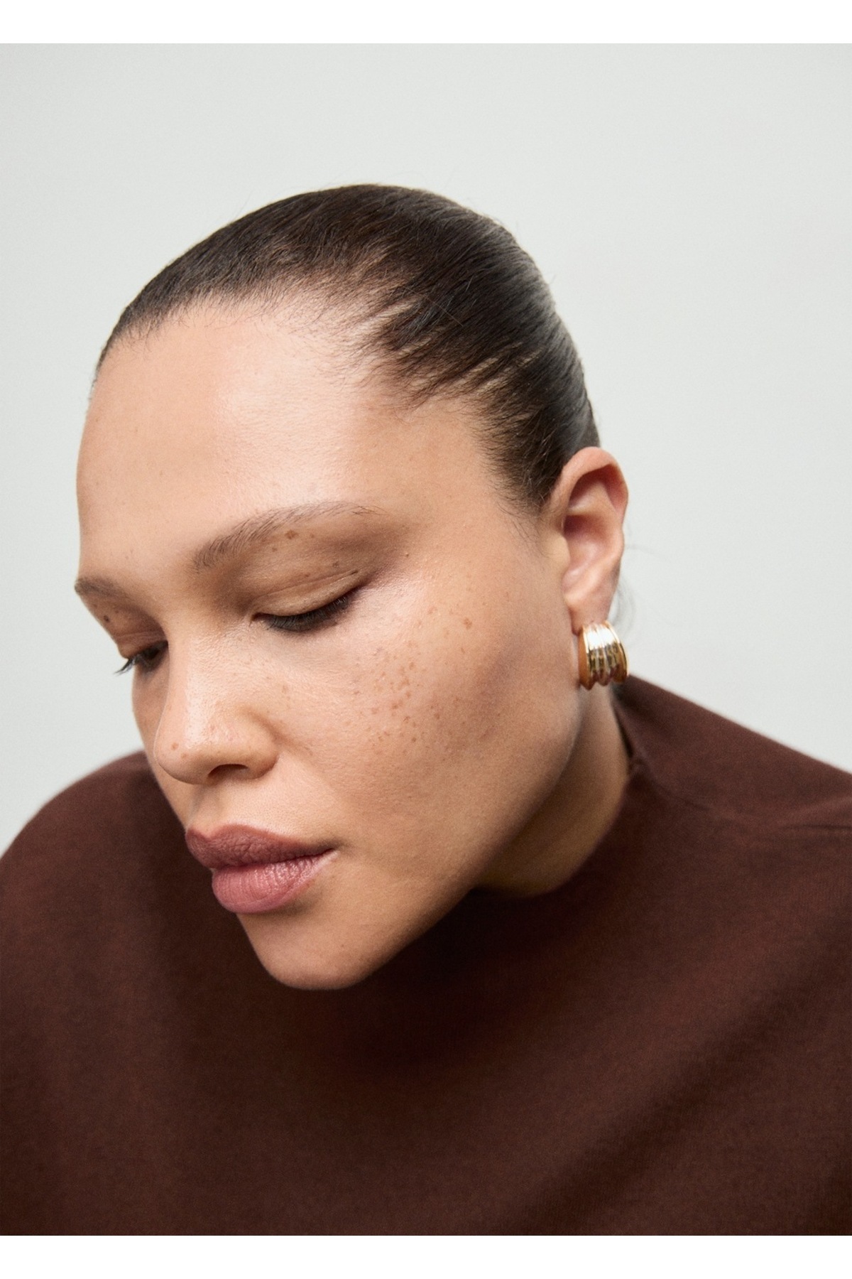 MANGO  Perkins yaka triko kazak - Görsel 8