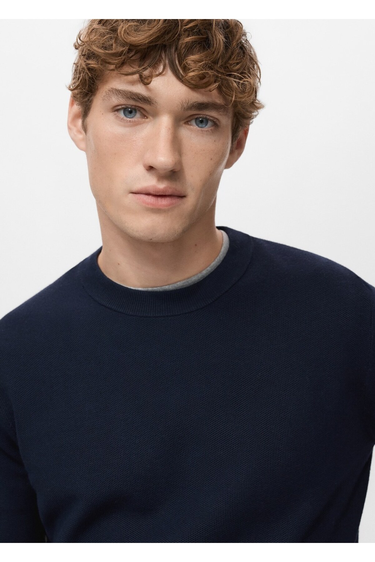 پلیور مردانه راسته آستین بلند | مانگو MANGO Man 27041281 - تصویر 6