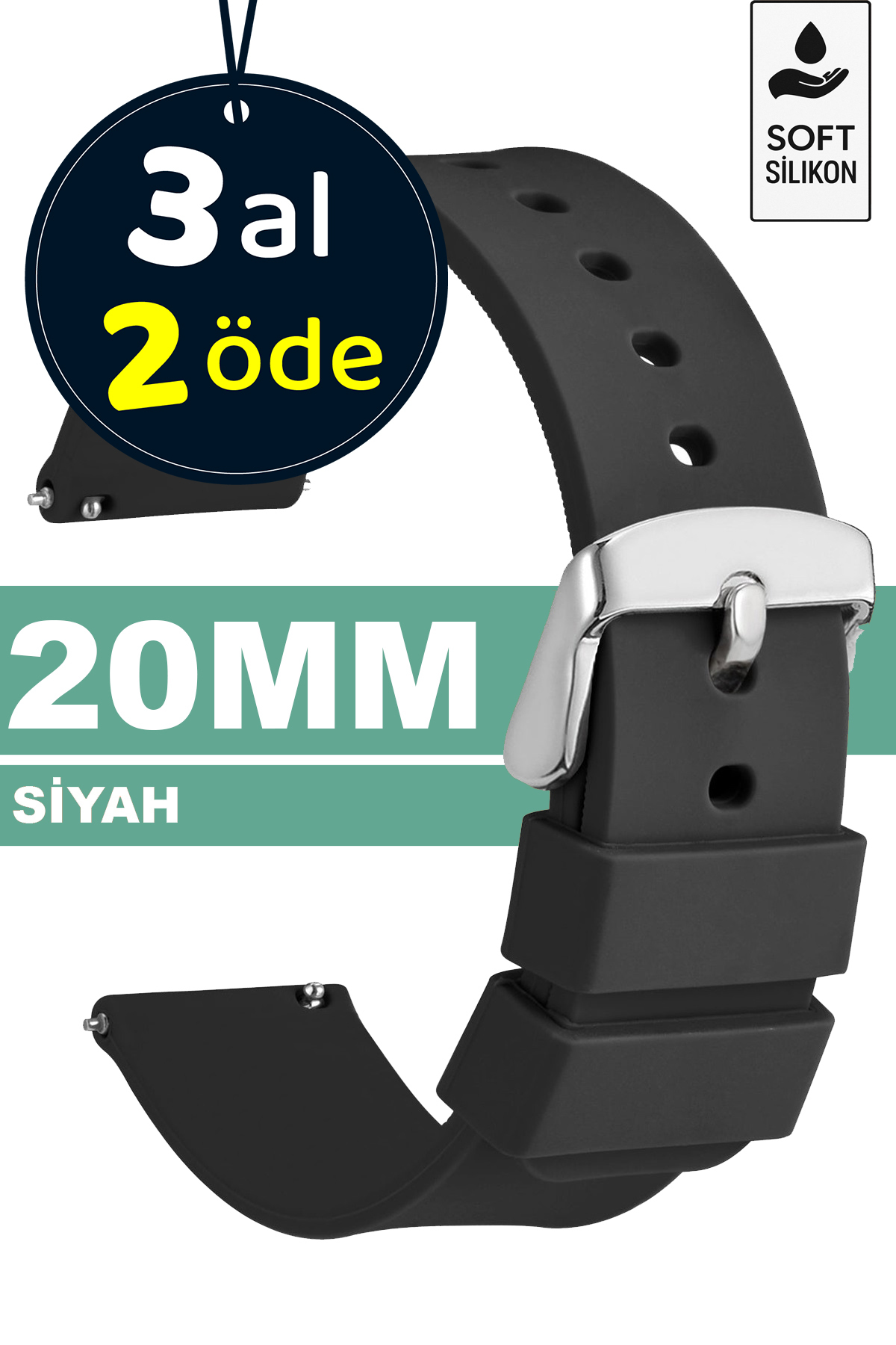 Huawei Gt Gt2 Gt3 42mm Elegant Samsung Galaxy Watch 4 5 5 Pro 6 20mm Silicone Lanyard Strap Mdl1