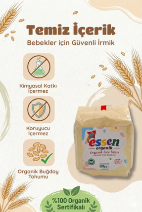 Essen Organik Organik Ince Irmik 500 gr