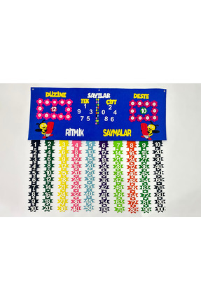 Keçebahçesi Kayseri Ritmik Sayma Panosu Keçe , Okul Materyal, Sınıf Pano, Keç...