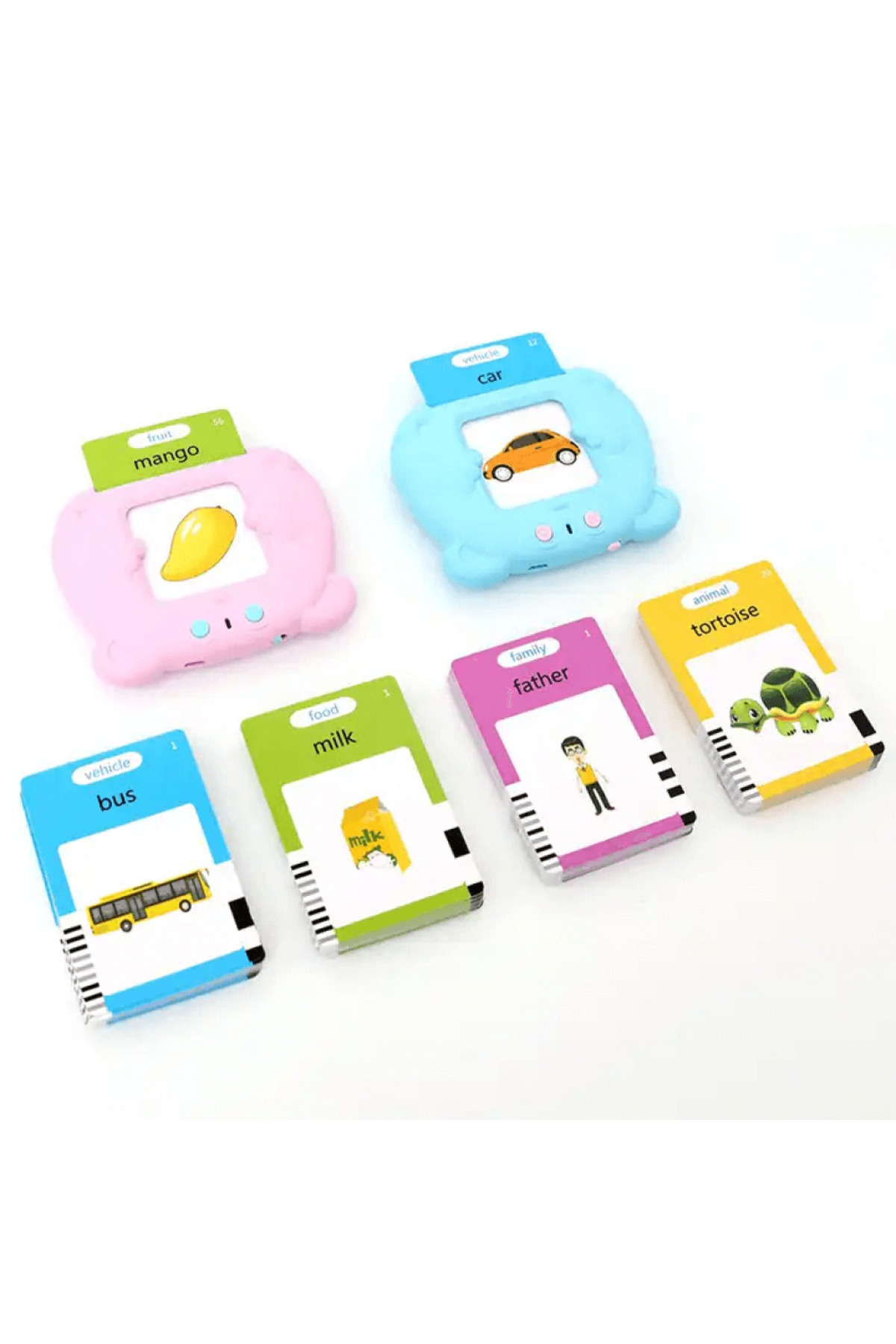 robokids Erken Eğitim İngilizce Sesli Flash Kartları - Pembe-112 Kart fotoğrafı 2 (önizleme)