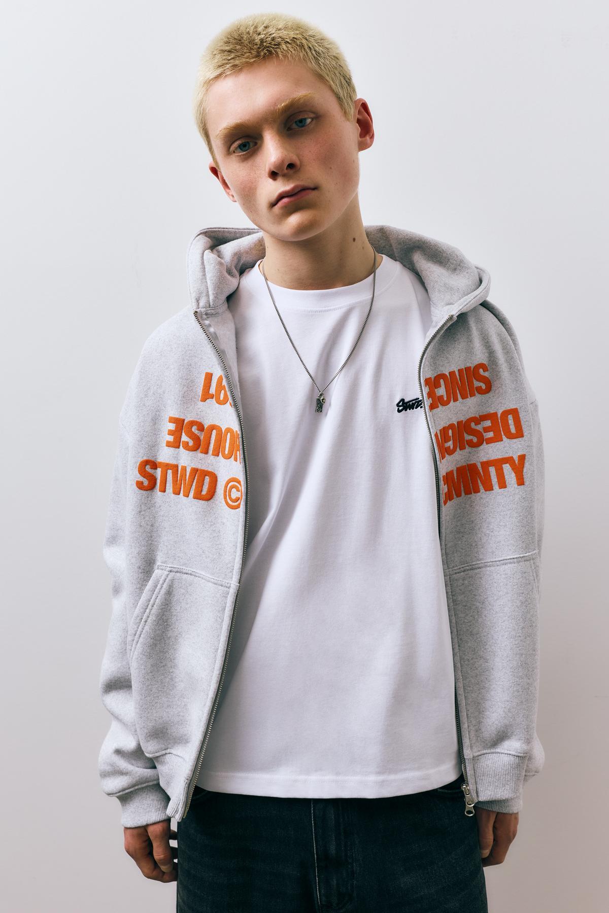 Pull & Bear  STWD logolu bol kesim t-shirt - Görsel 4