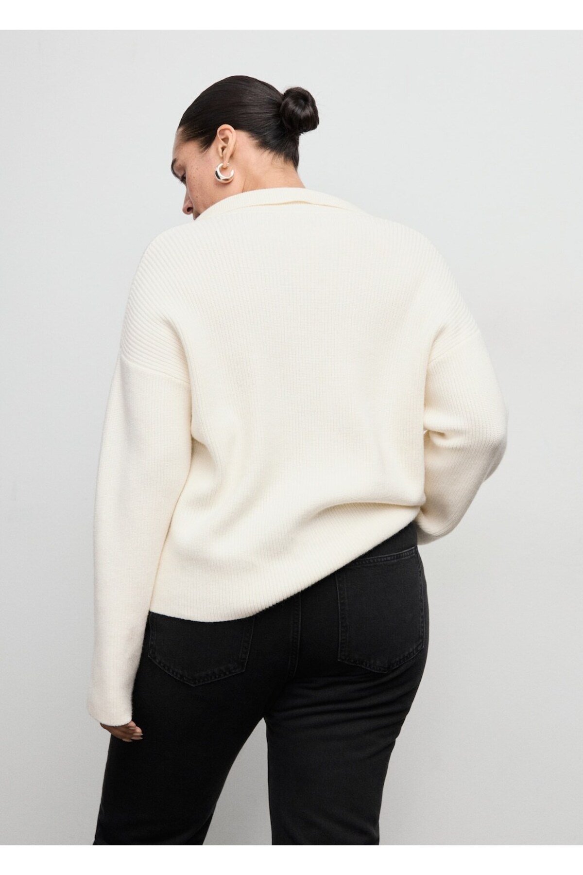 MANGO  Matilda düz kesim orta bel jean pantolon - Görsel 8