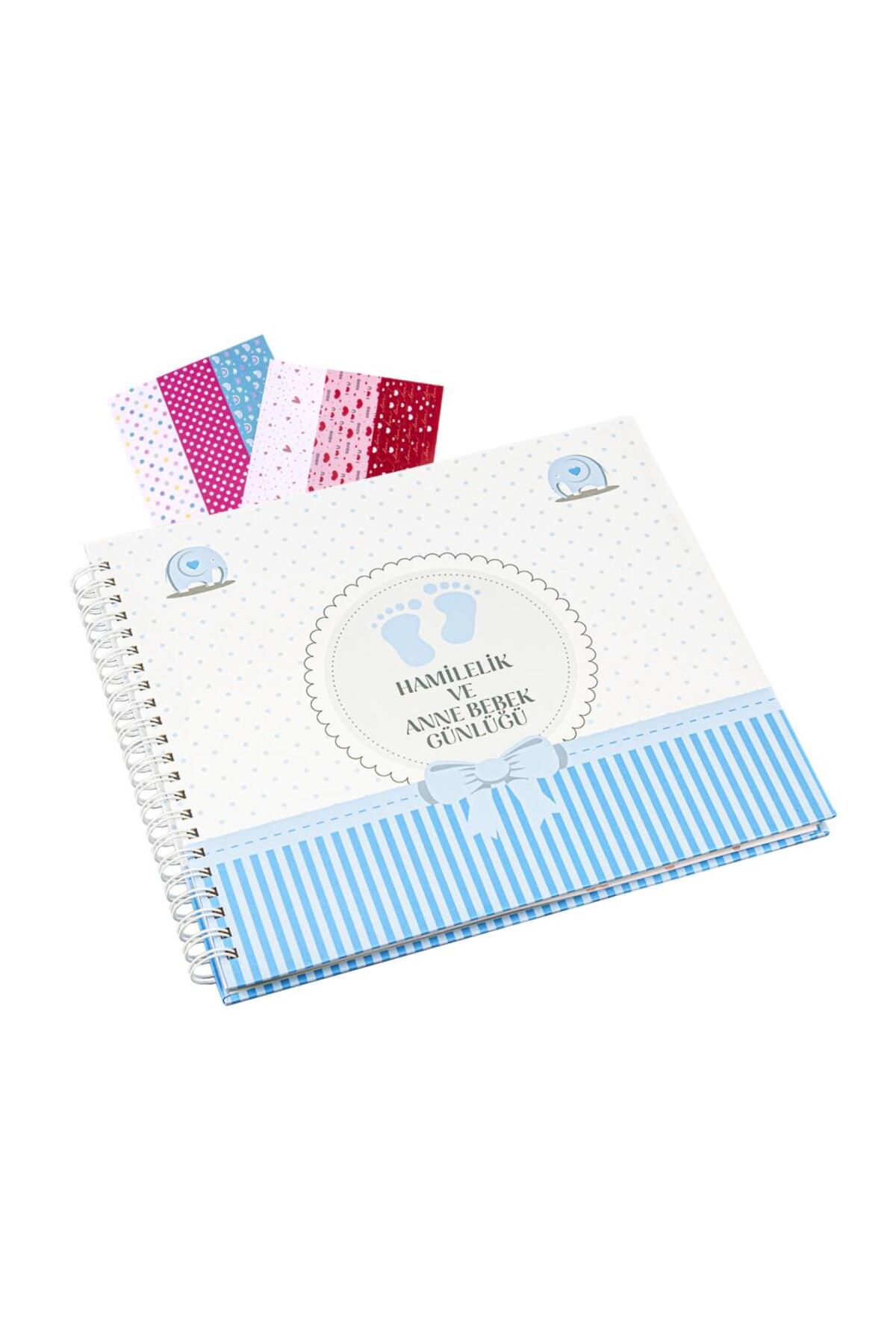 Baby Boy Pregnancy and Mother Baby Memorial Book 0-1 Years – Sticker Gifted