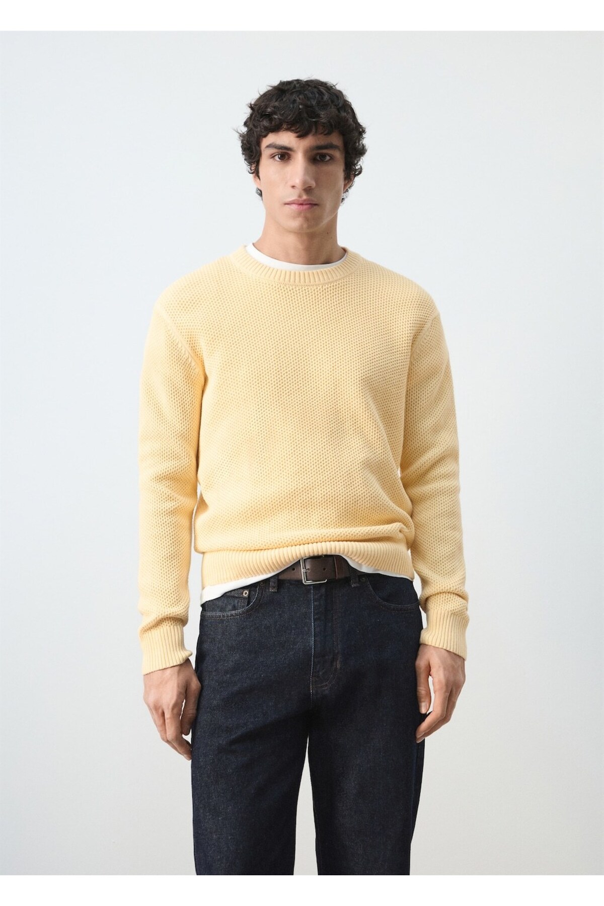 مانگو ژاکت بافتنی ریزبافت متوسط