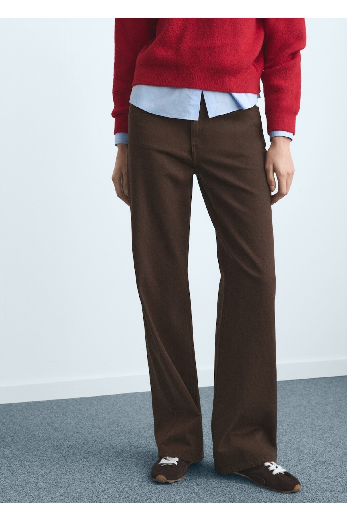 MANGO  Danila wide leg yüksek belli jean