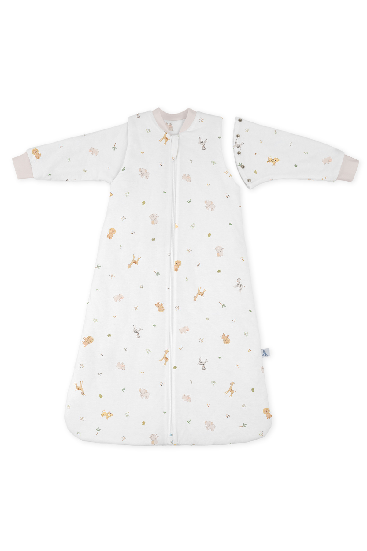 Winter Modal Cotton Baby Kids Sleeping Bag 2.5 tog Standard Removable Sleeve Safari 0-10 Years