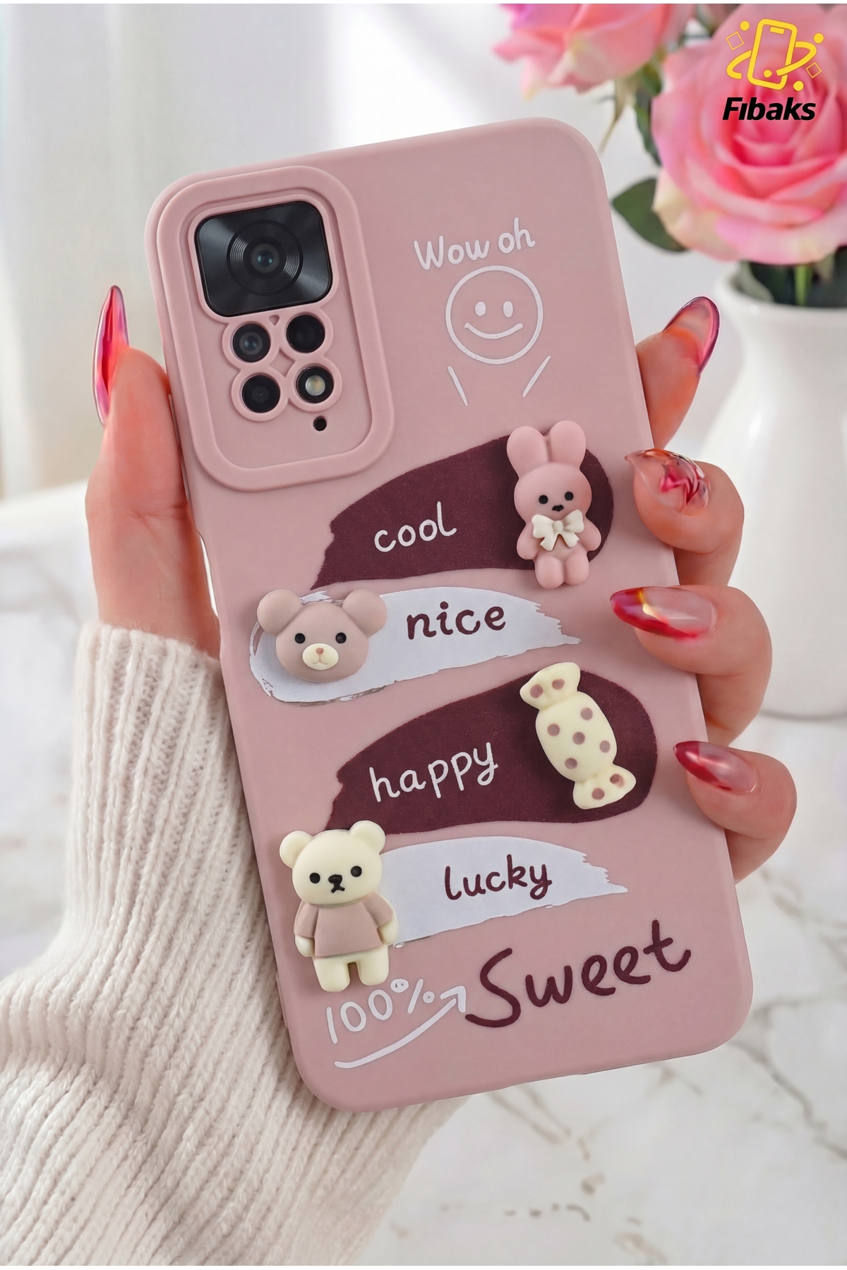 Redmi Note 11 Pro/12 Pro 4G Case Design Patterned Camera Protected Rabbit Soft Silicone Cover