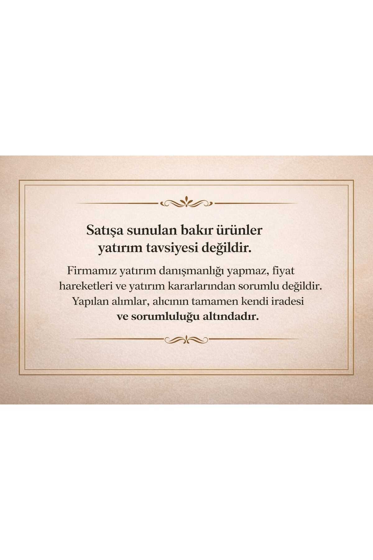 Resim W-Design 3 adet Külçe Saf Bakır 1000 Gr+750 Gr+500 Gr 