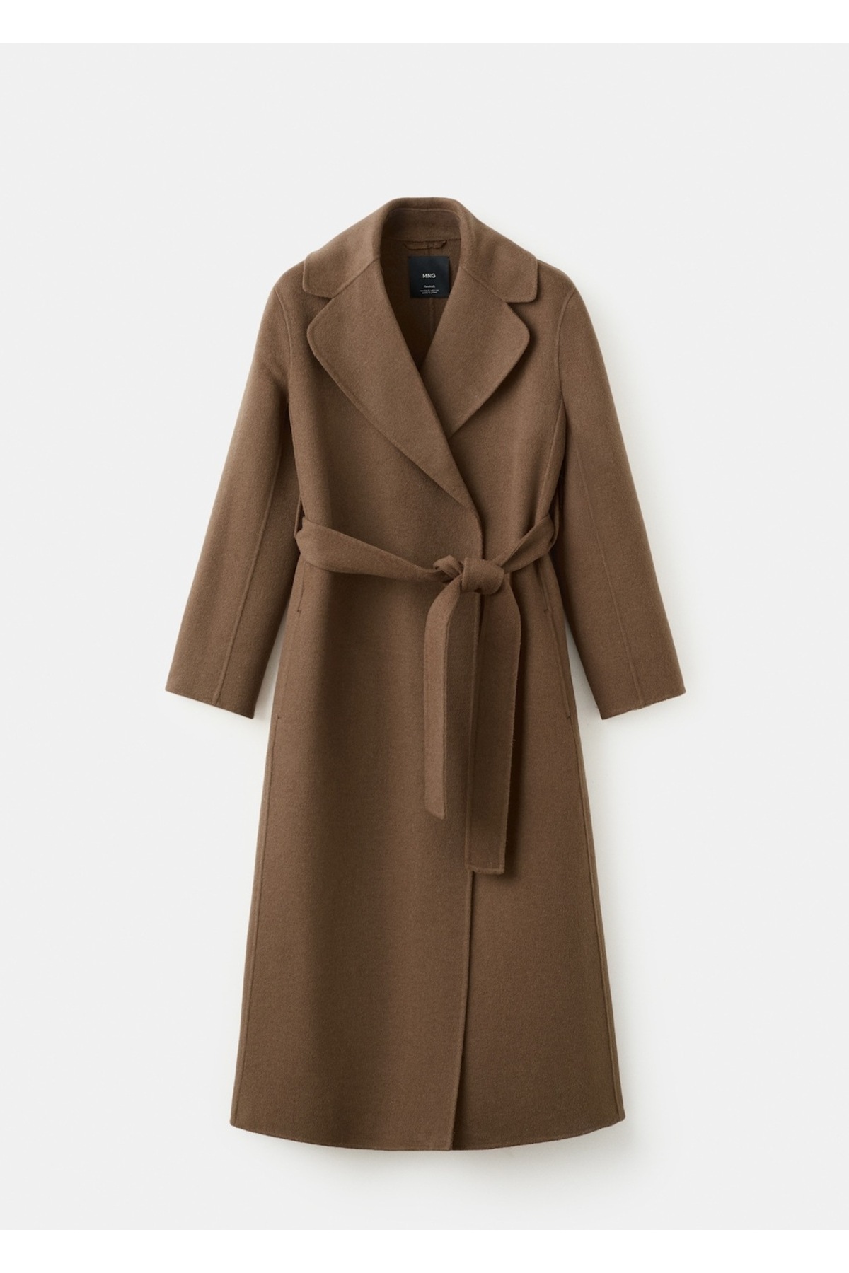 MANGO  El yapımı yün kemerli palto - Görsel 3