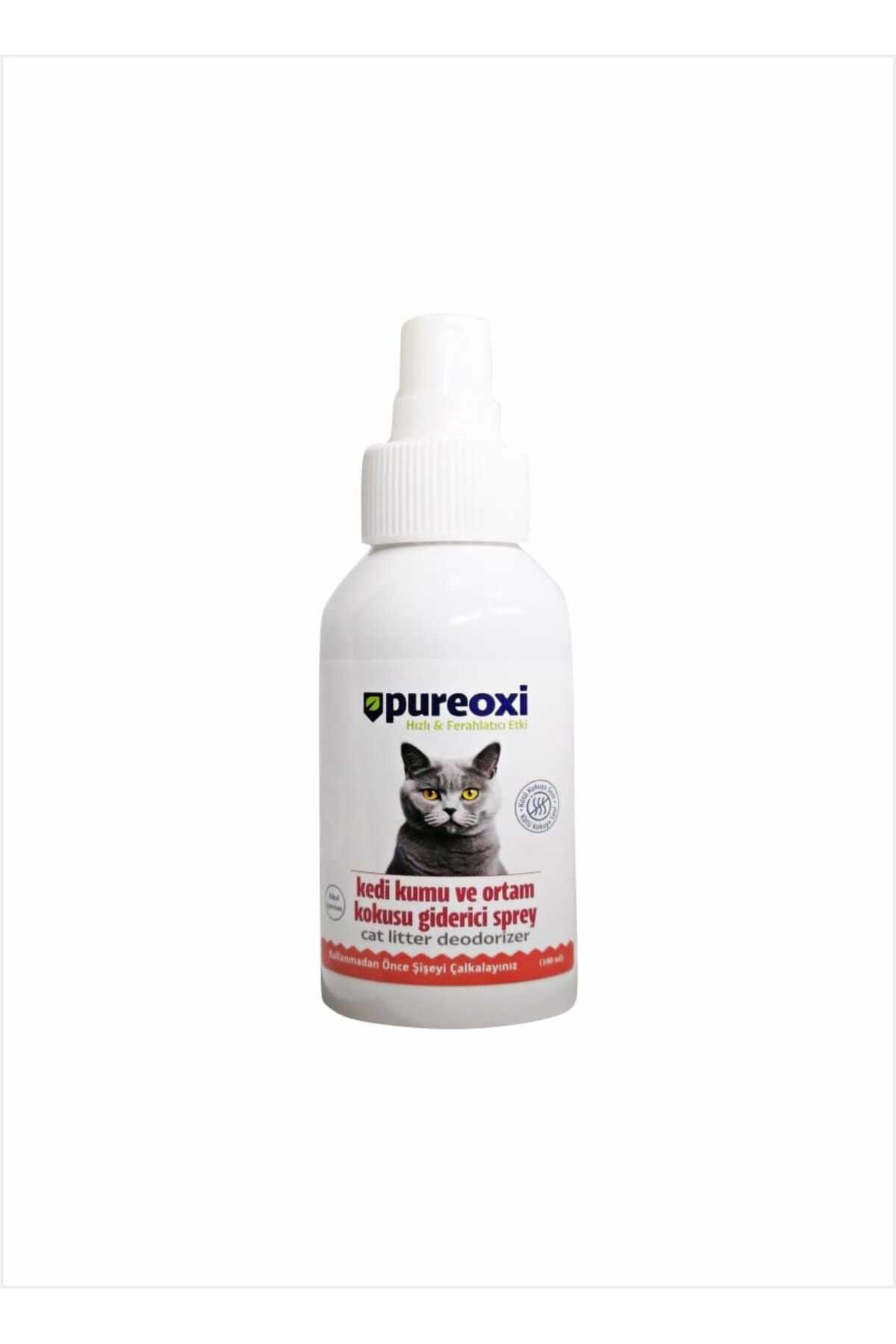 PureOxi Kedi Kumu Koku Giderici 100 ml Beyaz sabun