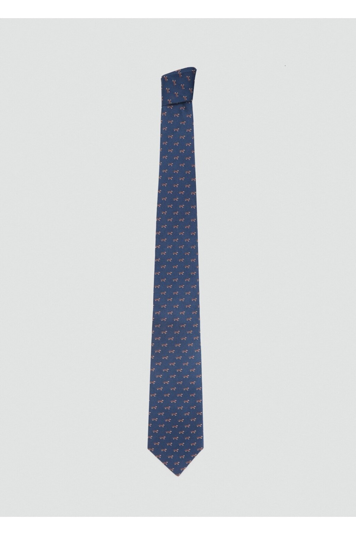 کراوات ابریشمی طرح حیوانات طرح توت مردانه طرح حیوانات | مانگو MANGO Man 87060606 - تصویر 2
