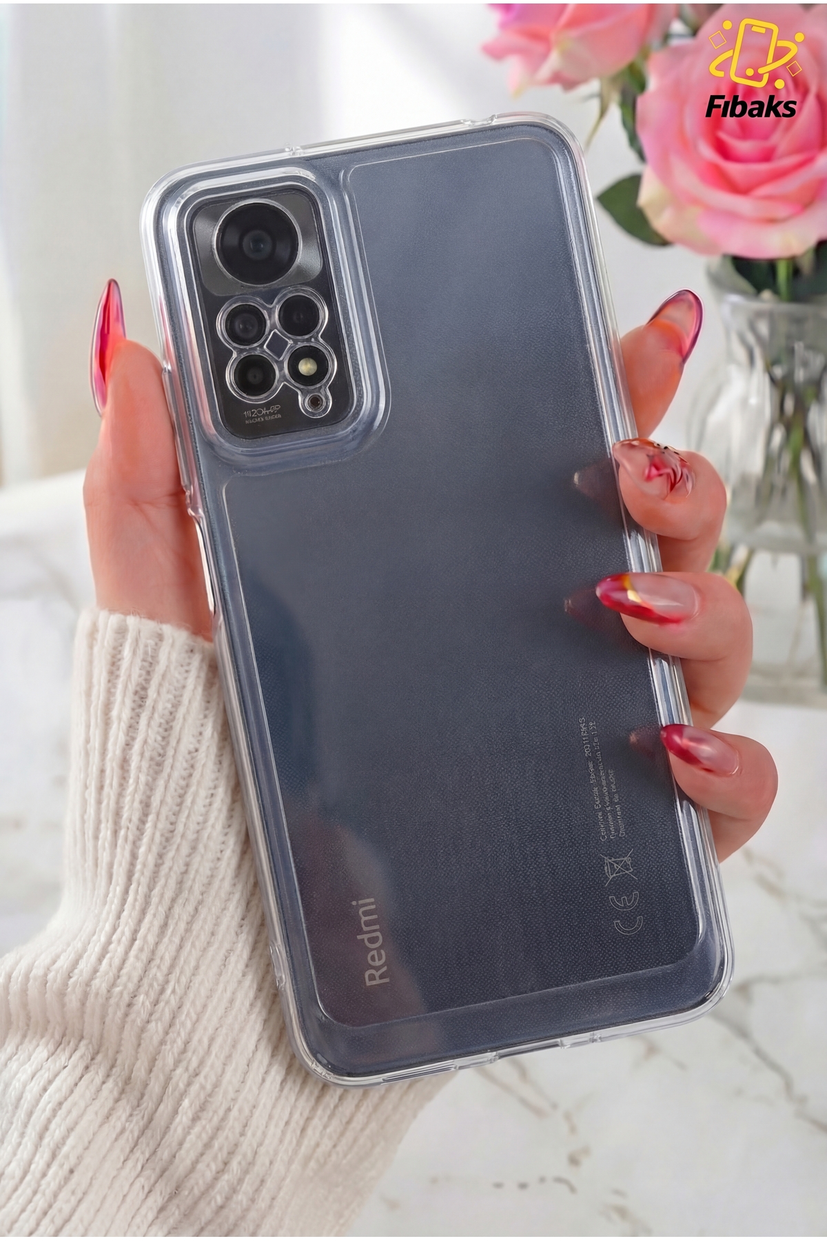 Redmi Note 11 Pro/12 Pro 4G Case Camera Shielded Transparent Flexible Soft Silicone