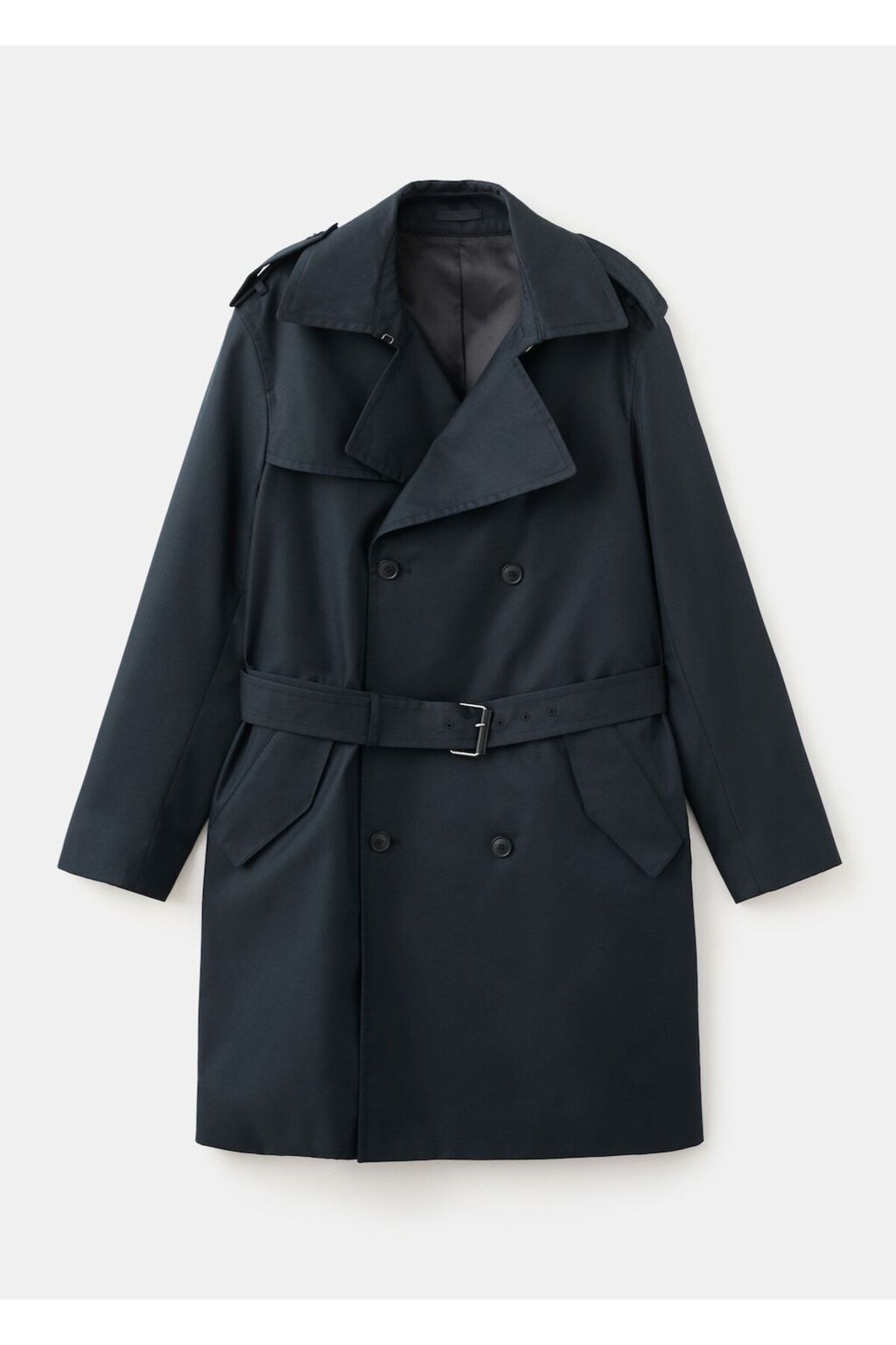 MANGO Man  Kemerli su itici trençkot - Görsel 3