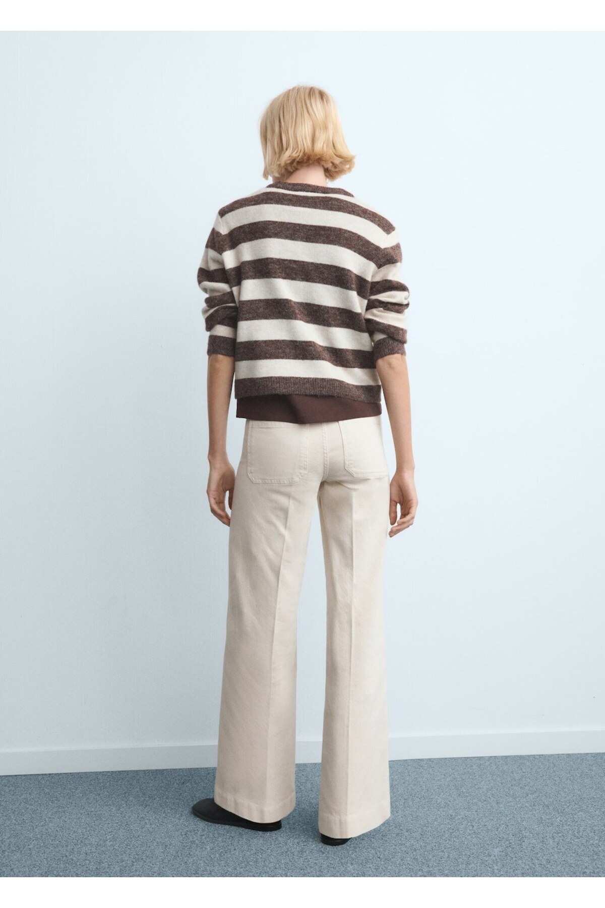 MANGO  Wideleg cepli jean pantolon - Görsel 4