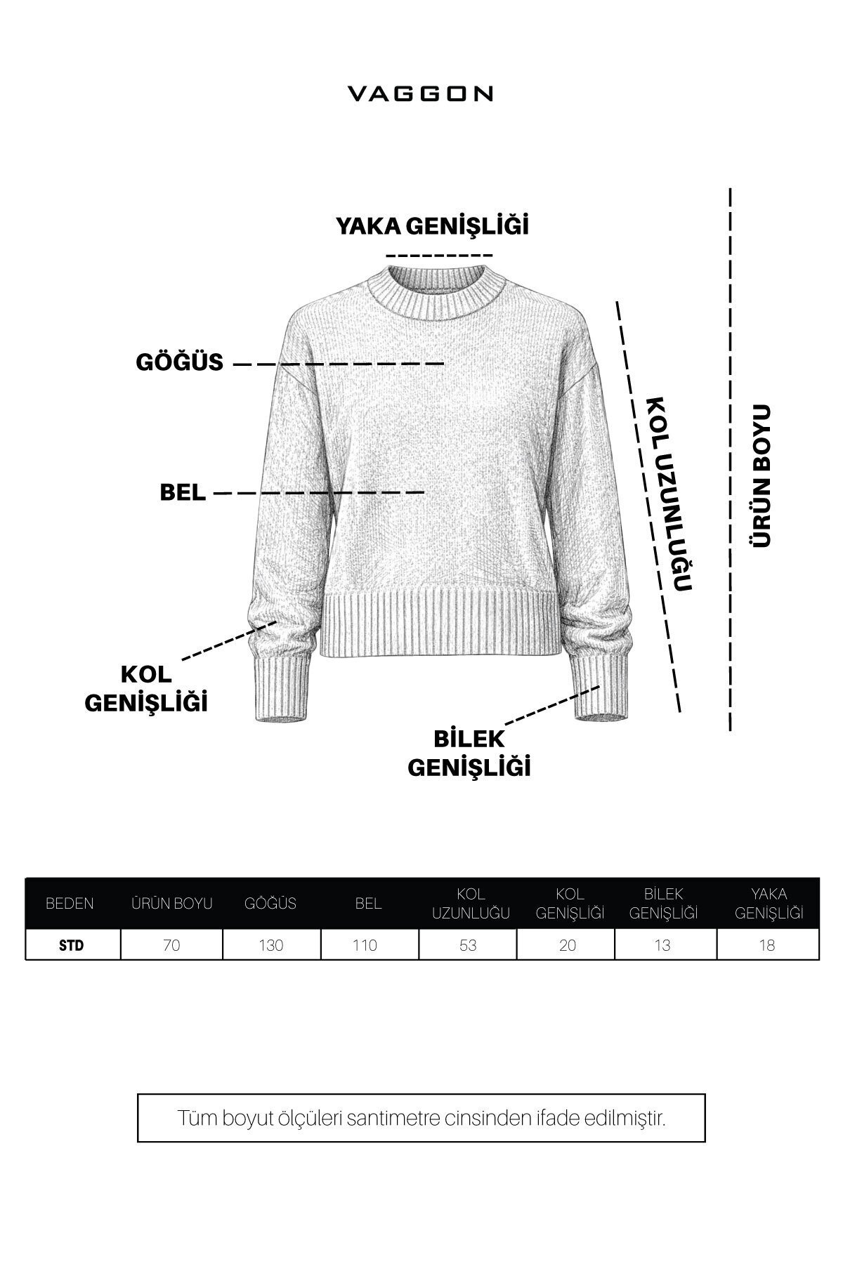 VAGGON Krem Ribanalı Triko Kazak görsel 6