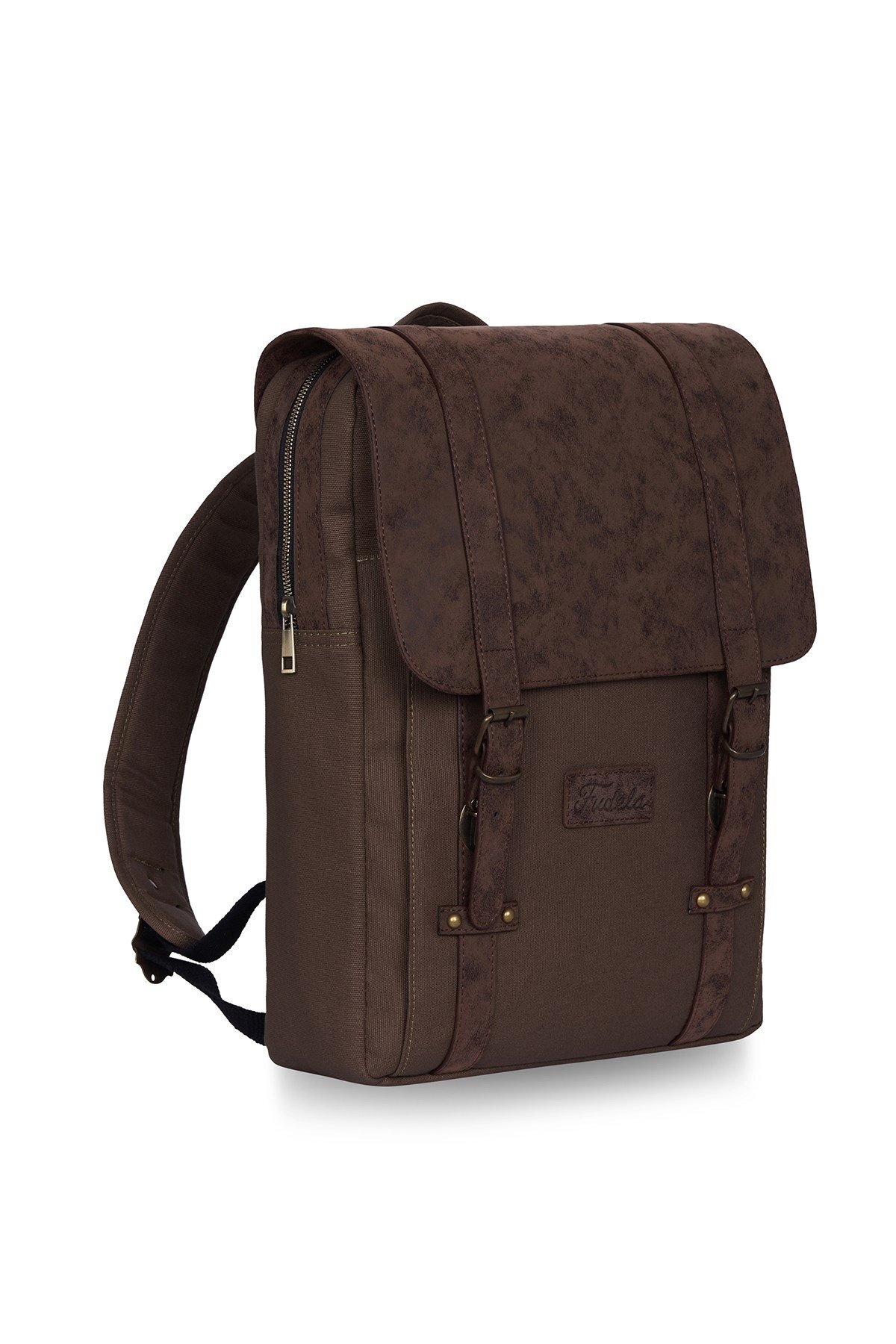 Fudela NYP Kahverengi Unisex 15.6 İnç Laptop Bölmeli Casual Günlük Sırt Çantası görsel 2