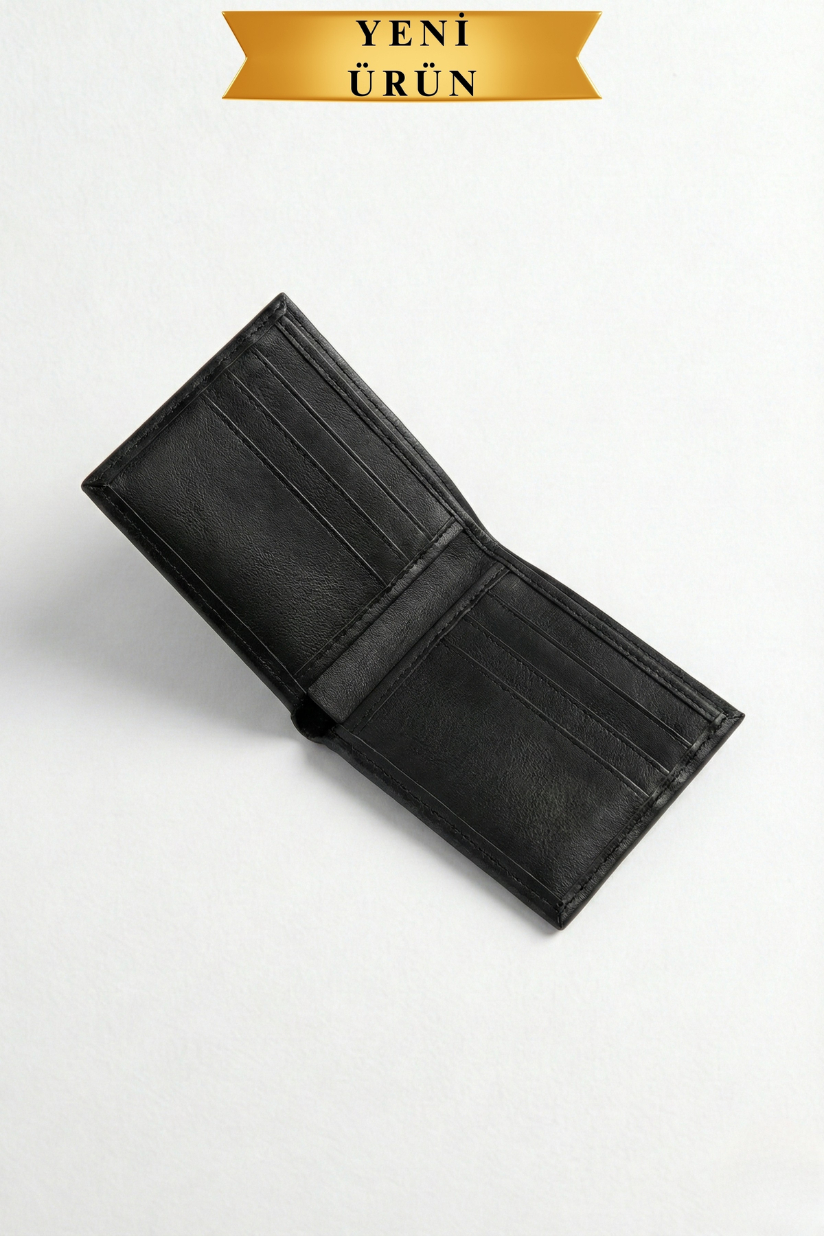 VANİLLA COLLECTİON  M Logolu Siyah Erkek Cüzdan - Hediyelik Lüks Cüzdan - Görsel 5