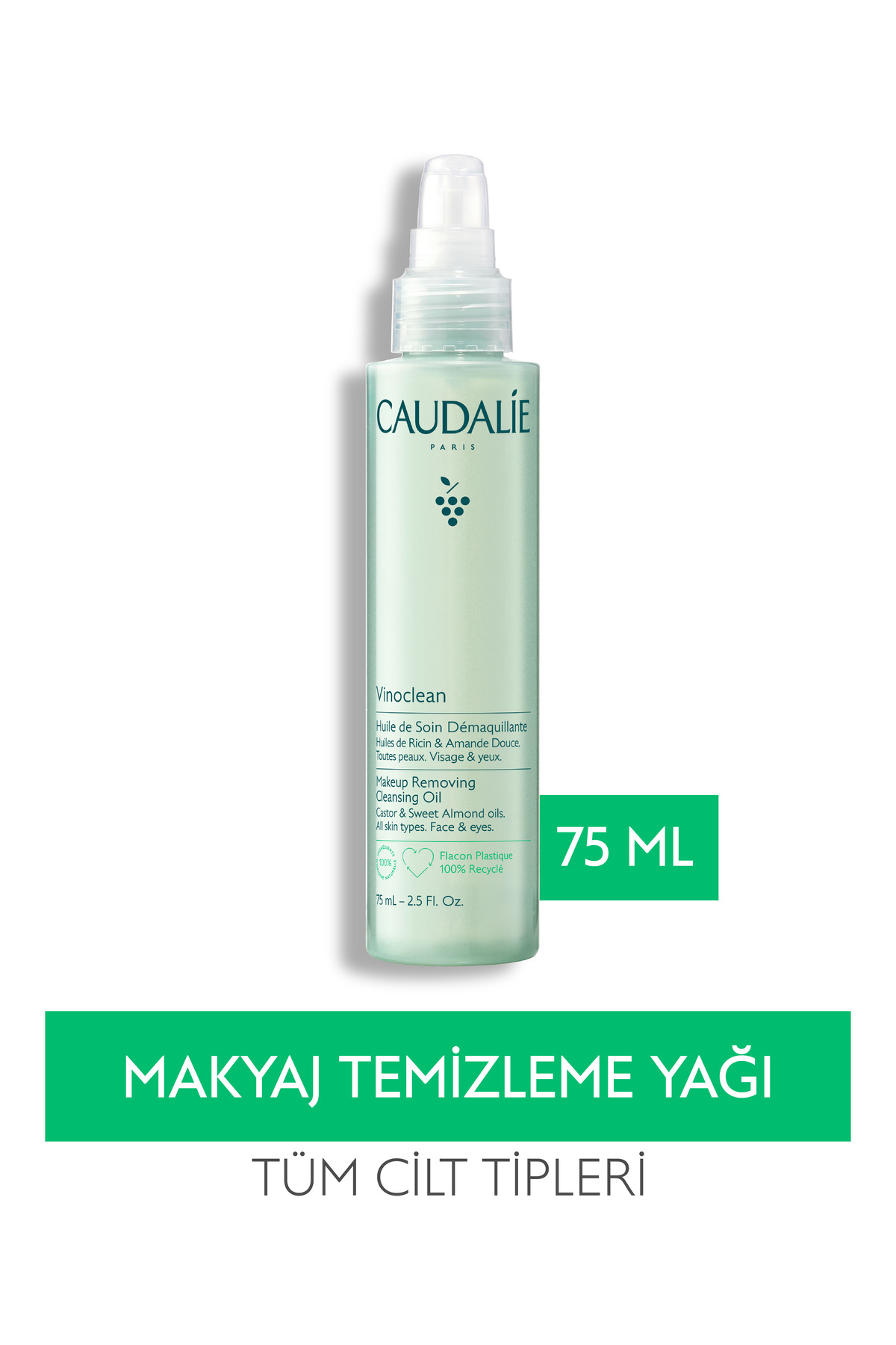 Caudalie Vinoclean Make Up Removing Temizleyici Yağ 75 ml — 400