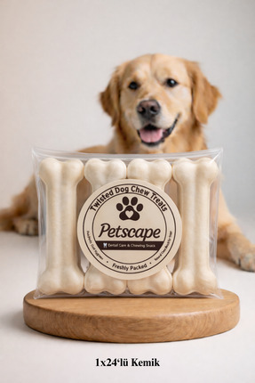 Petscape Taze Paketlenmiş Diş Kaşıyıcı Köpek Ödülü Beyaz Diş Sağlığı Çiğneme ...