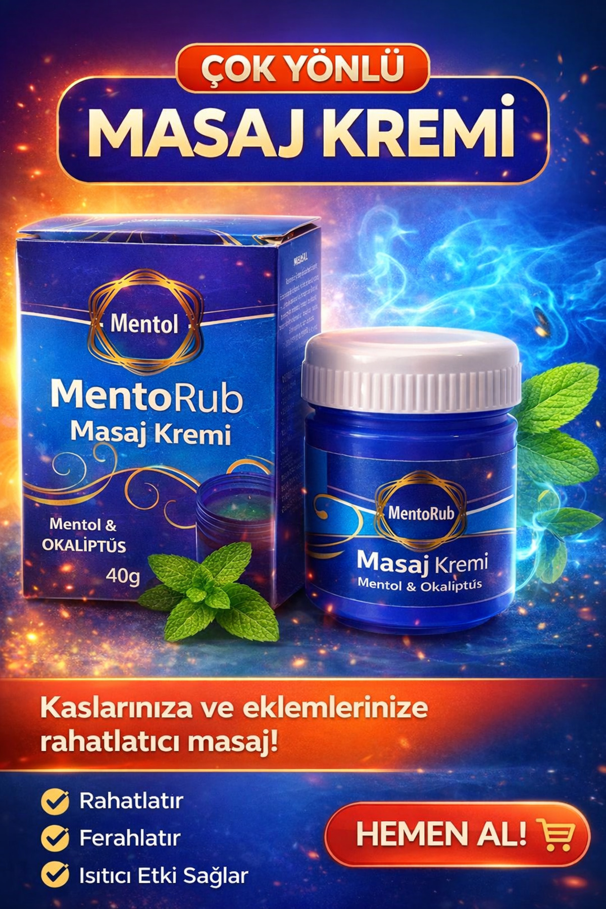 Mentollü Masaj Kremi 40 Gr — Rub1 — تصویر 2 از 3