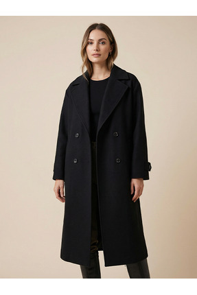 Kardelen Butik Store fastperry Kadın Uzun Kaşe Kaban