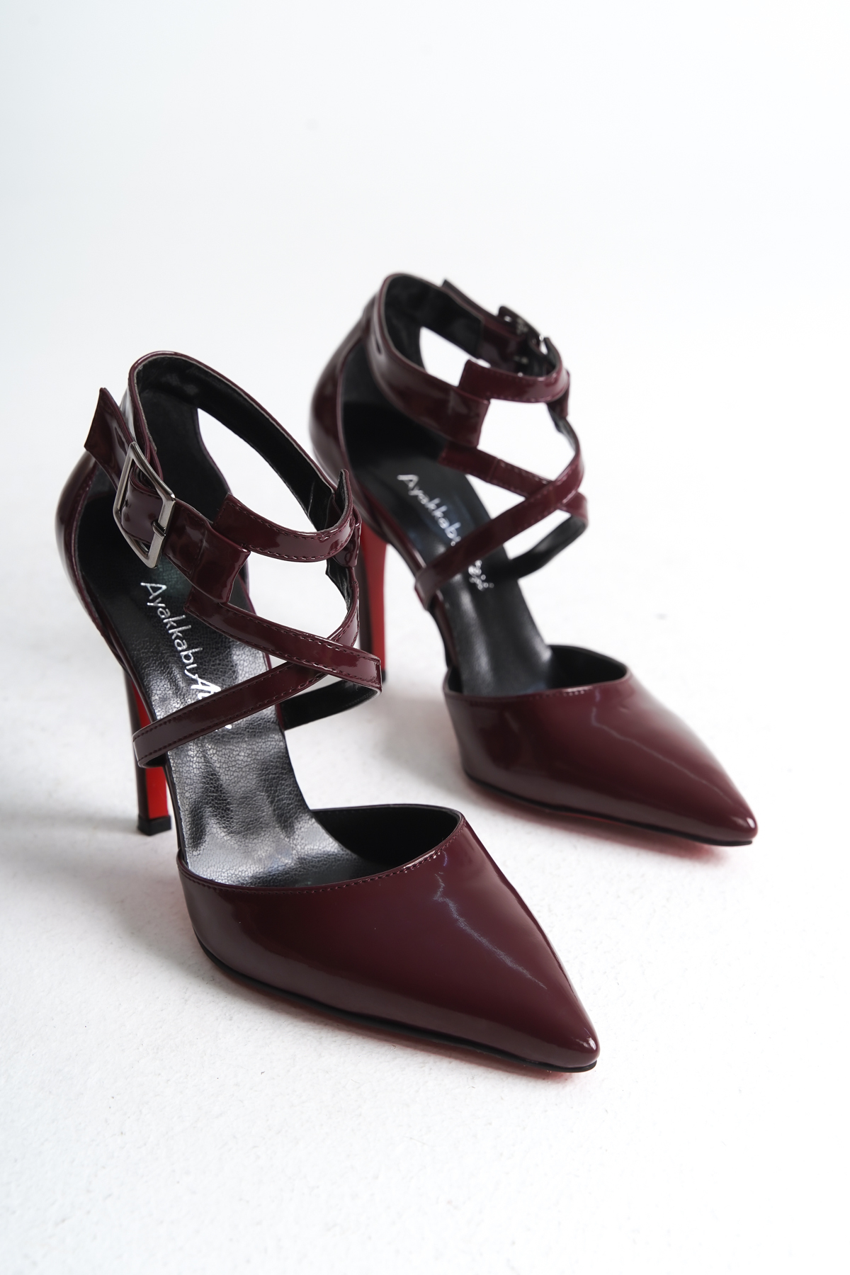 Burgundy Spring Women's Thin Heels Stiletto Edrie