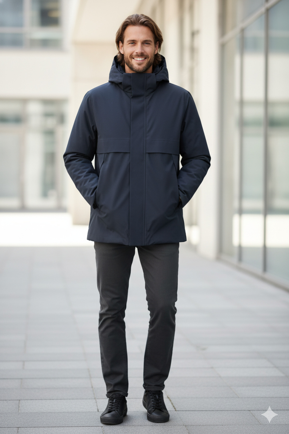 کاپشن مردانه راسته آستین بلند | جک اند جونز Jack & Jones 12280905 - تصویر 3