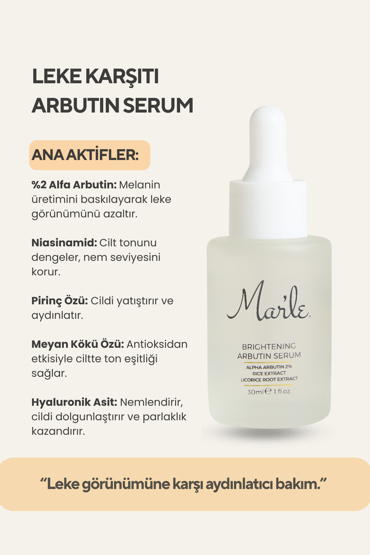 Leke Karşıtı Arbutin Serum — 8683574400418 — تصویر 2 از 5